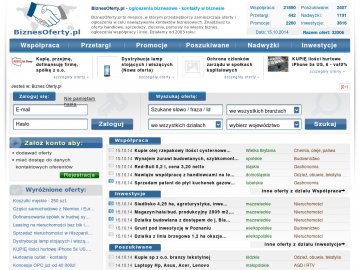 BiznesOferty.pl - inwestycje, szukam dystrybutorów, szukam importerów